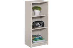 HOME Maine Half Width Small Extra Deep Bookcase - Putty